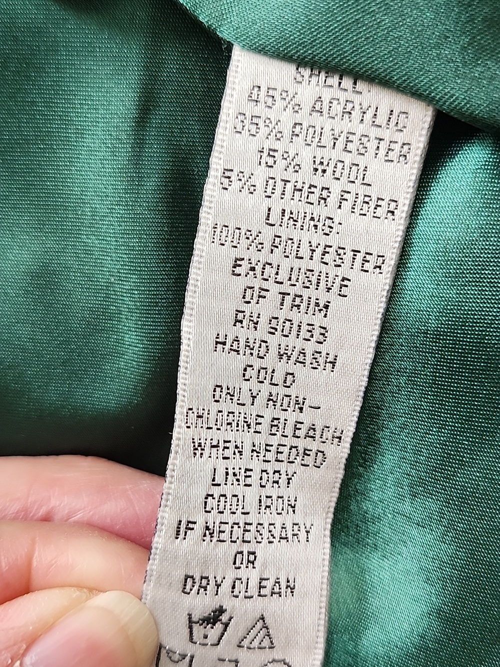 Joan Rivers Green Tweed Chain-Trim Button Jacket - Picture 3 of 7